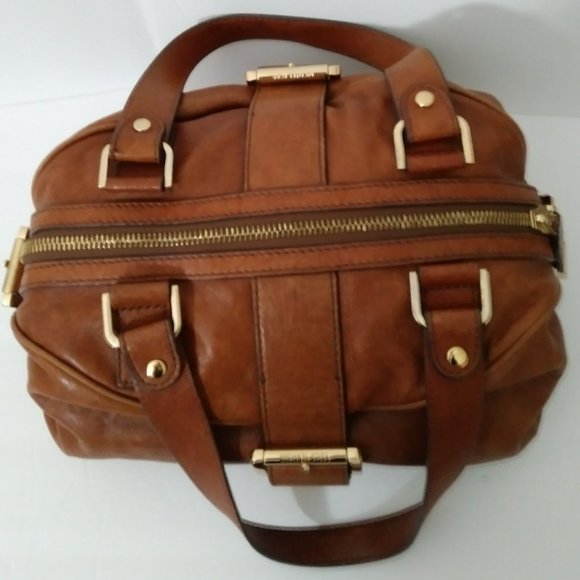 Michael Michael Kors  Brown Leather Purse Satchel Bag RARE - Picture 2 of 16